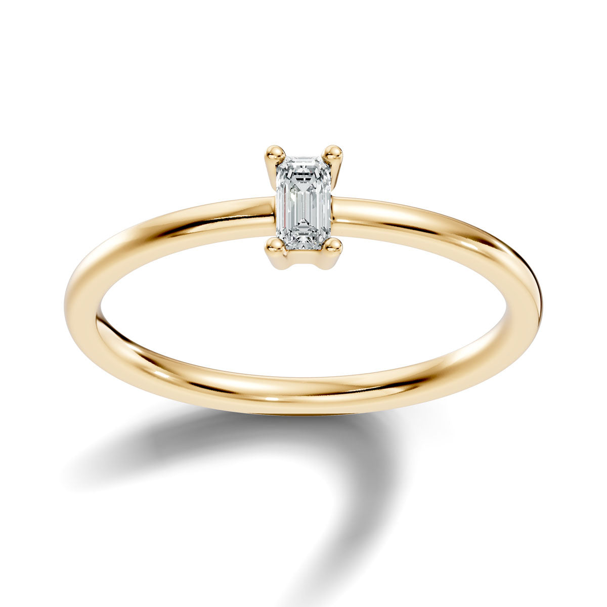 .15 Ct. Emerald Cut Diamond Solitaire Ring with Four-Prong Setting (ja7-d copy) 3
