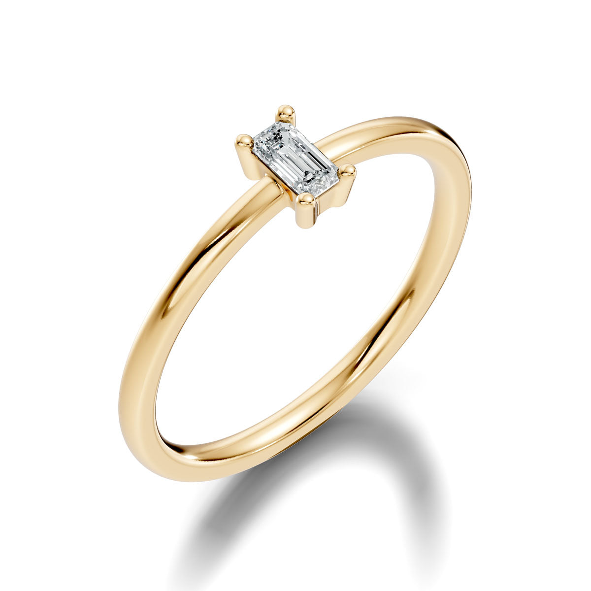 .15 Ct. Emerald Cut Diamond Solitaire Ring with Four-Prong Setting (ja7-d copy)