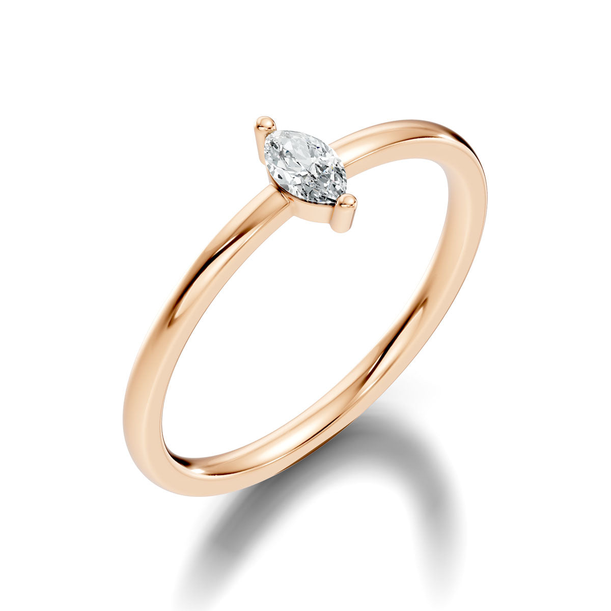 .15 Ct. Marquise Diamond Solitaire Ring with Two-Prong Setting (ja7-e copy) 9