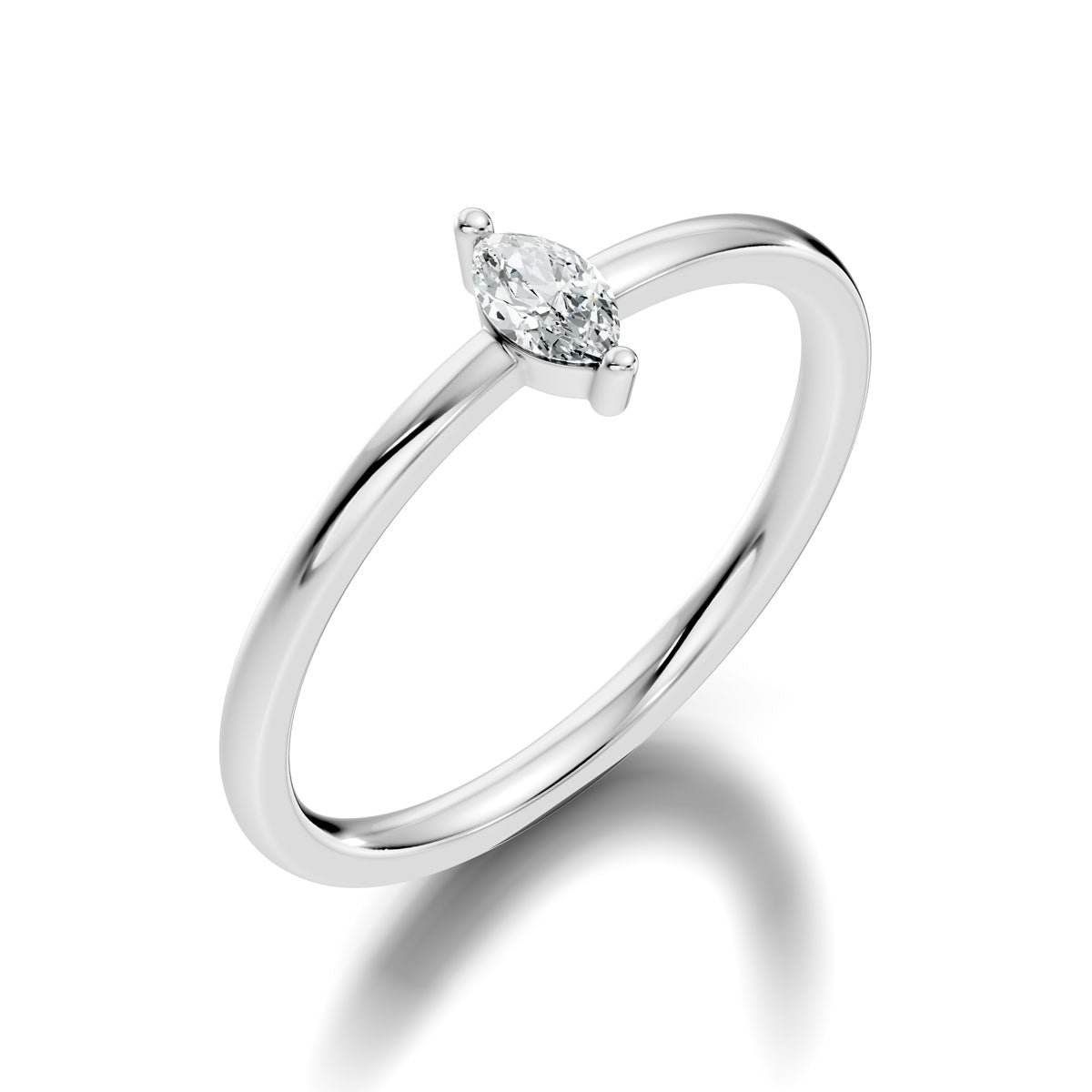 .15 Ct. Marquise Diamond Solitaire Ring with Two-Prong Setting (ja7-e copy) 12
