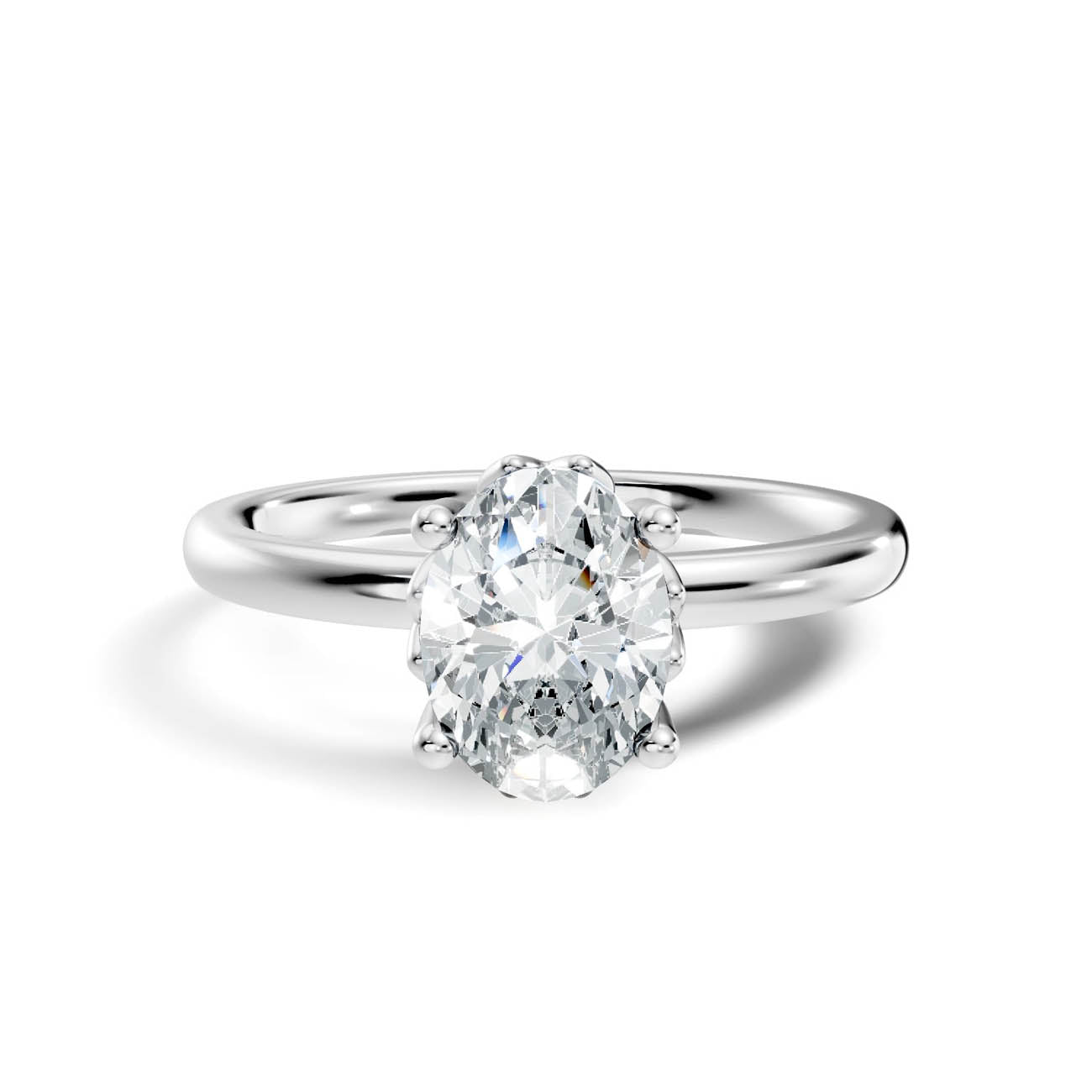 .50-1.50 Ct. Classic Oval Diamond Solitaire Ring with Six-Prong Setting (ja13-e copy) 10