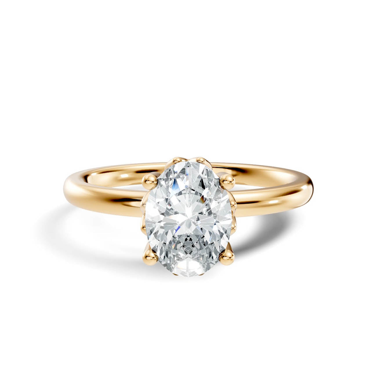 .50-1.50 Ct. Classic Oval Diamond Solitaire Ring with Six-Prong Setting (ja13-e copy) 3