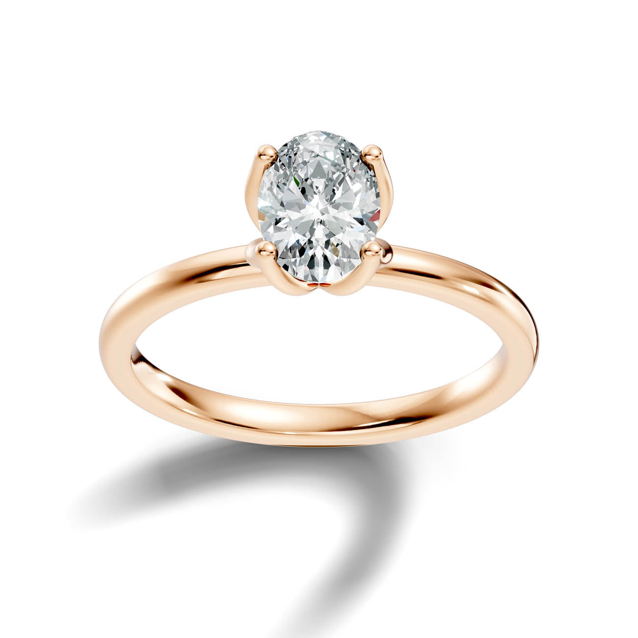 .50-1.50 Ct. Oval Diamond Solitaire Ring with Four-Prong Setting (ja14-c copy) 7