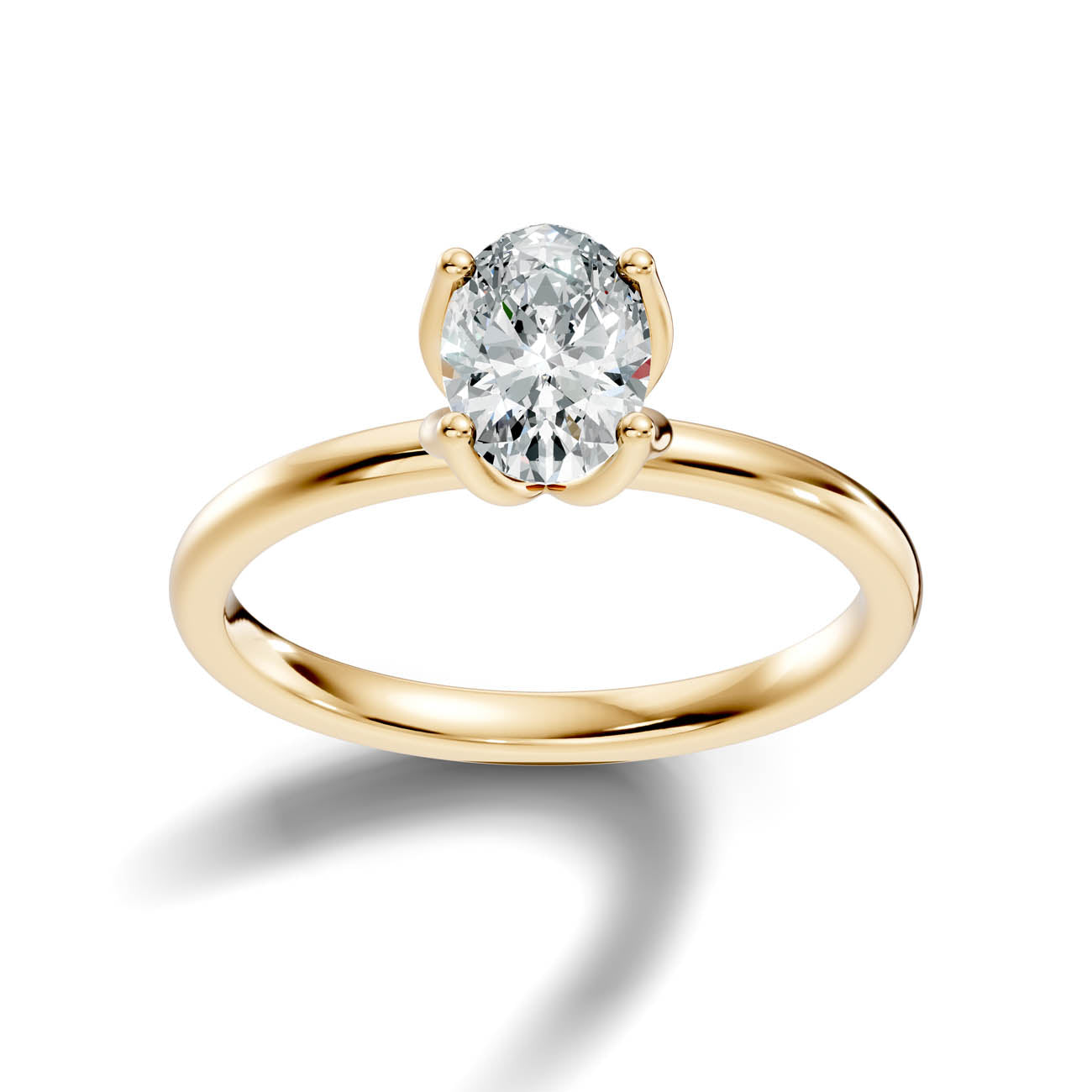 .50-1.50 Ct. Oval Diamond Solitaire Ring with Four-Prong Setting (ja14-c copy) 4
