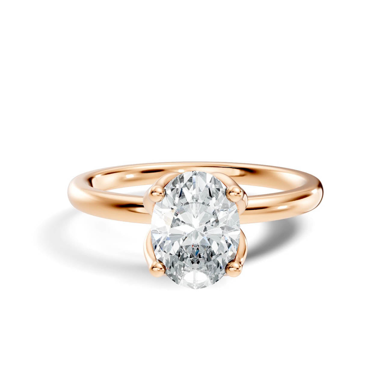 .50-1.50 Ct. Oval Diamond Solitaire Ring with Four-Prong Setting (ja14-c copy) 6