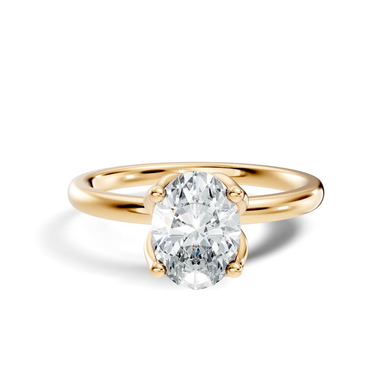 .50-1.50 Ct. Oval Diamond Solitaire Ring with Four-Prong Setting (ja14-c copy) 3