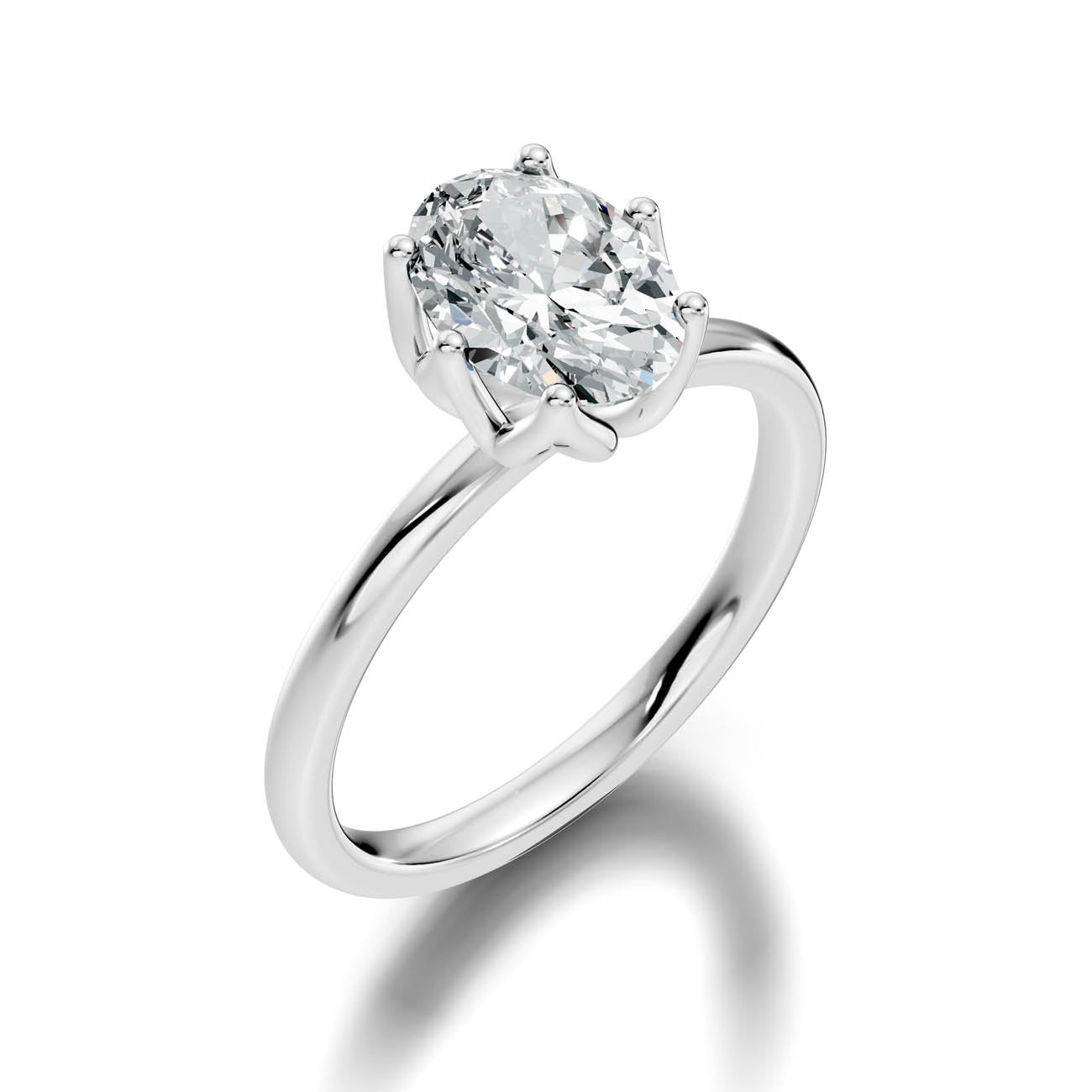.50-1.50 Ct Classic Oval Diamond Solitaire Ring with Four-Prong Setting (ja15-b copy) 16