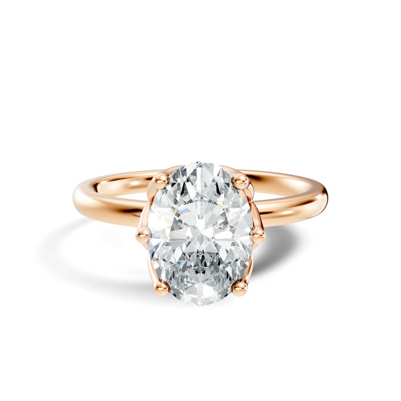 .50-1.50 Ct Classic Oval Diamond Solitaire Ring with Four-Prong Setting (ja15-b copy) 8