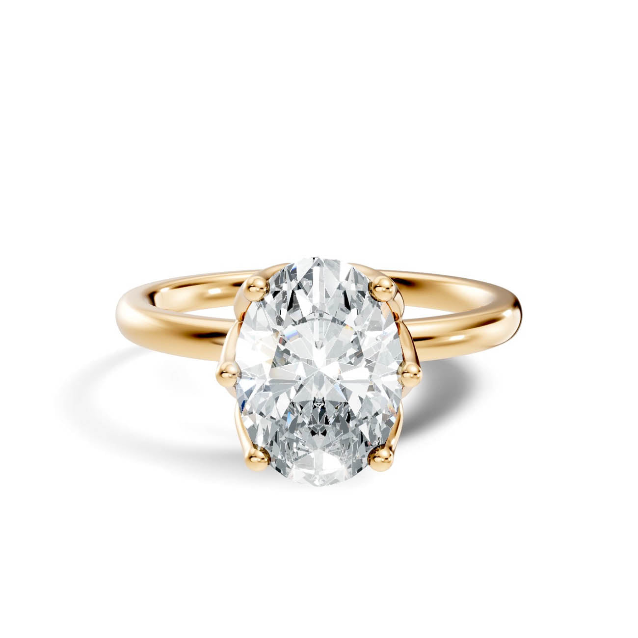 .50-1.50 Ct Classic Oval Diamond Solitaire Ring with Four-Prong Setting (ja15-b copy) 4