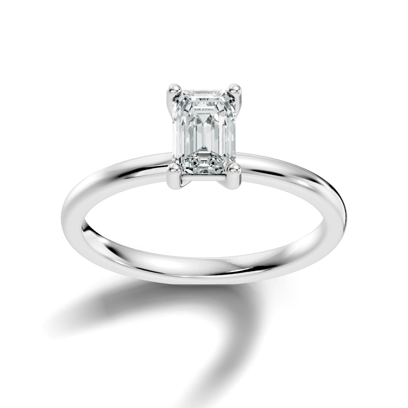 .50-1.50 Ct. Emerald-Cut Diamond Solitaire Ring with Four-Prong Setting (ja16-c copy)
