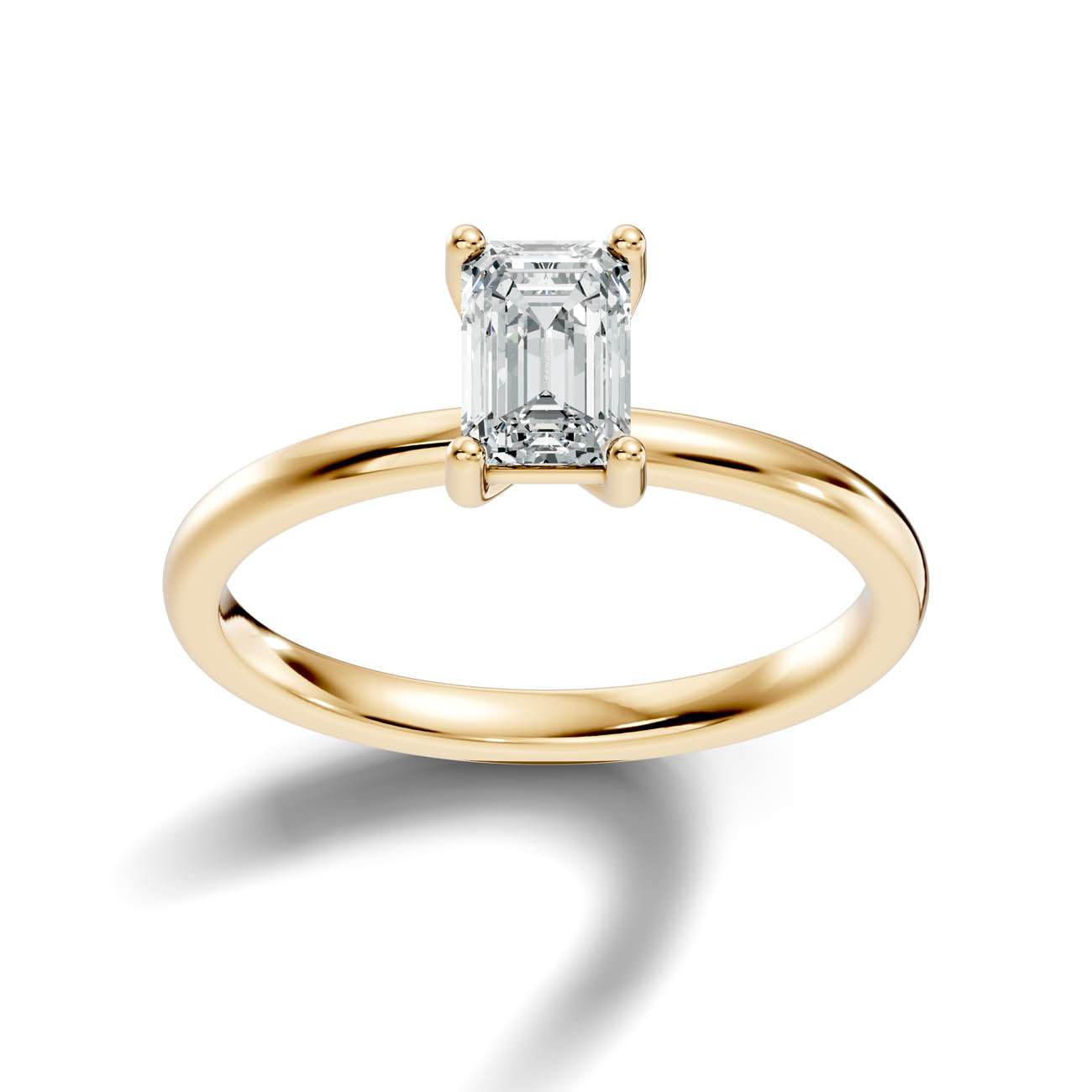 .50-1.50 Ct. Emerald-Cut Diamond Solitaire Ring with Four-Prong Setting (ja16-c copy) 15