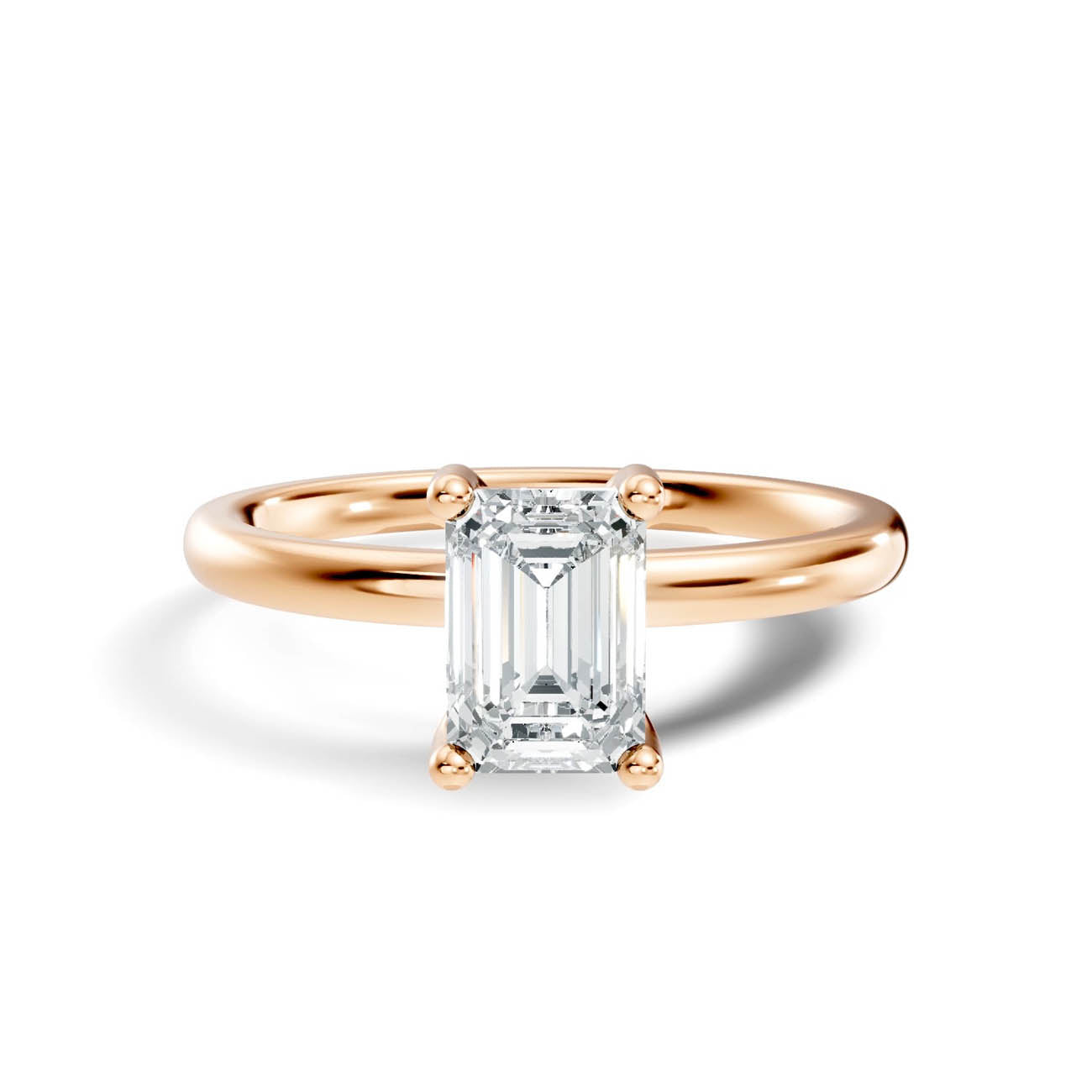 .50-1.50 Ct. Emerald-Cut Diamond Solitaire Ring with Four-Prong Setting (ja16-c copy) 6