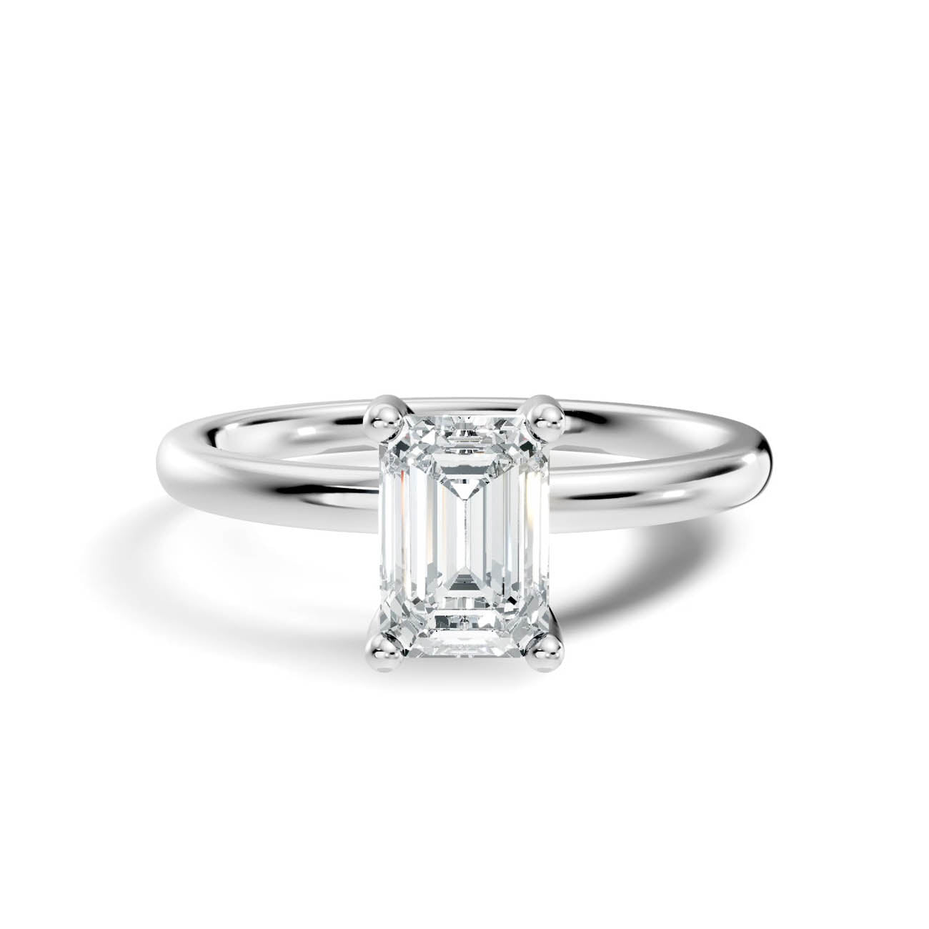 .50-1.50 Ct. Emerald-Cut Diamond Solitaire Ring with Four-Prong Setting (ja16-c copy) 10