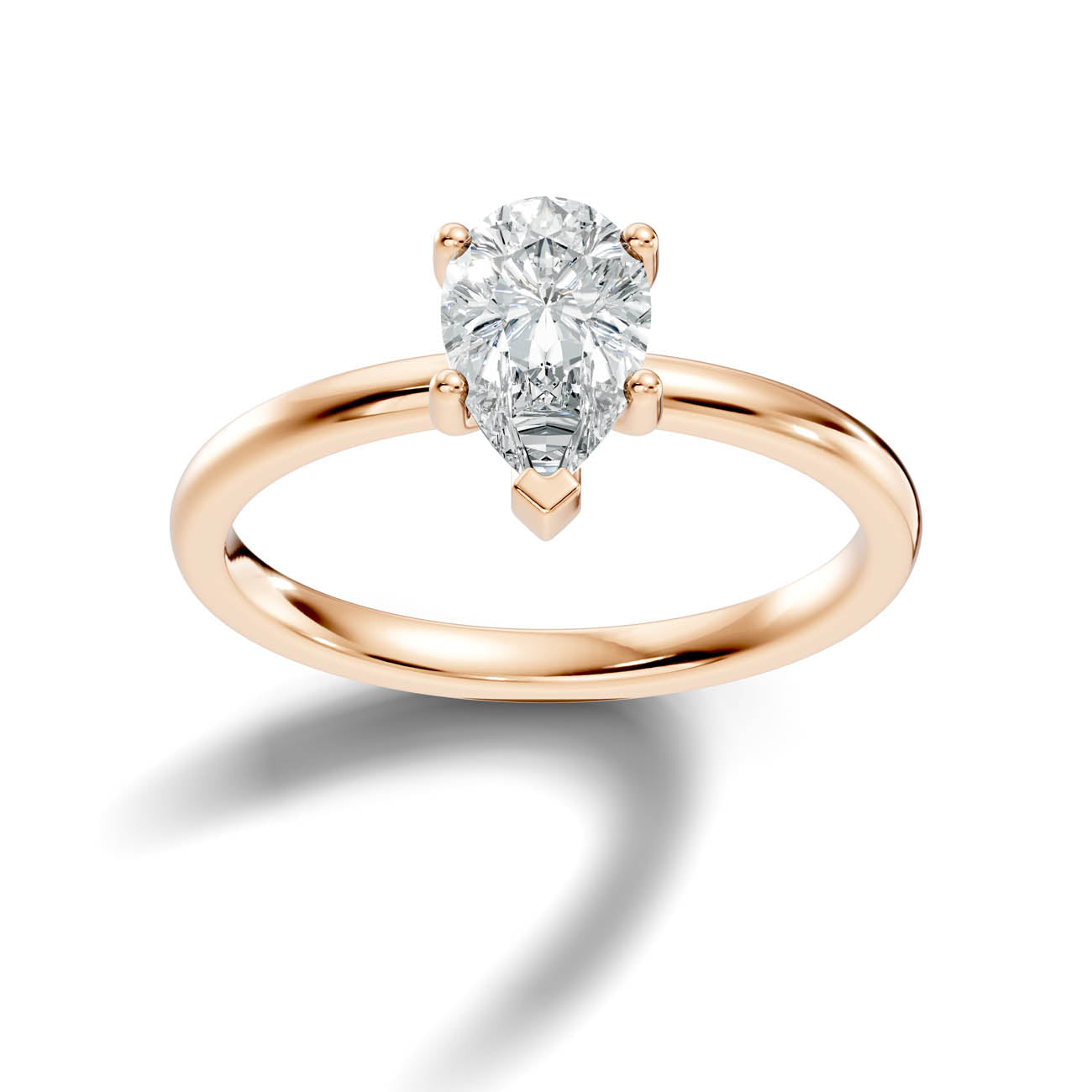 .50-1.50 Ct. Pear-Shaped Diamond Solitaire Ring with Four-Prong Setting (ja16-f copy) 6