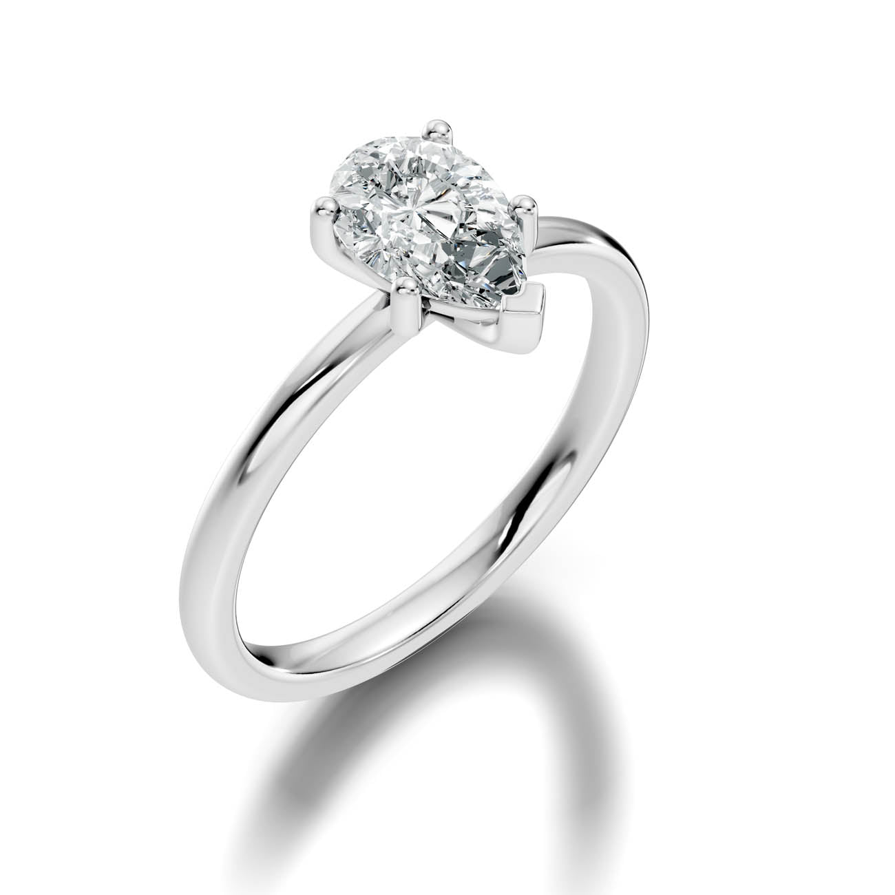 .50-1.50 Ct. Pear-Shaped Diamond Solitaire Ring with Four-Prong Setting (ja16-f copy) 13