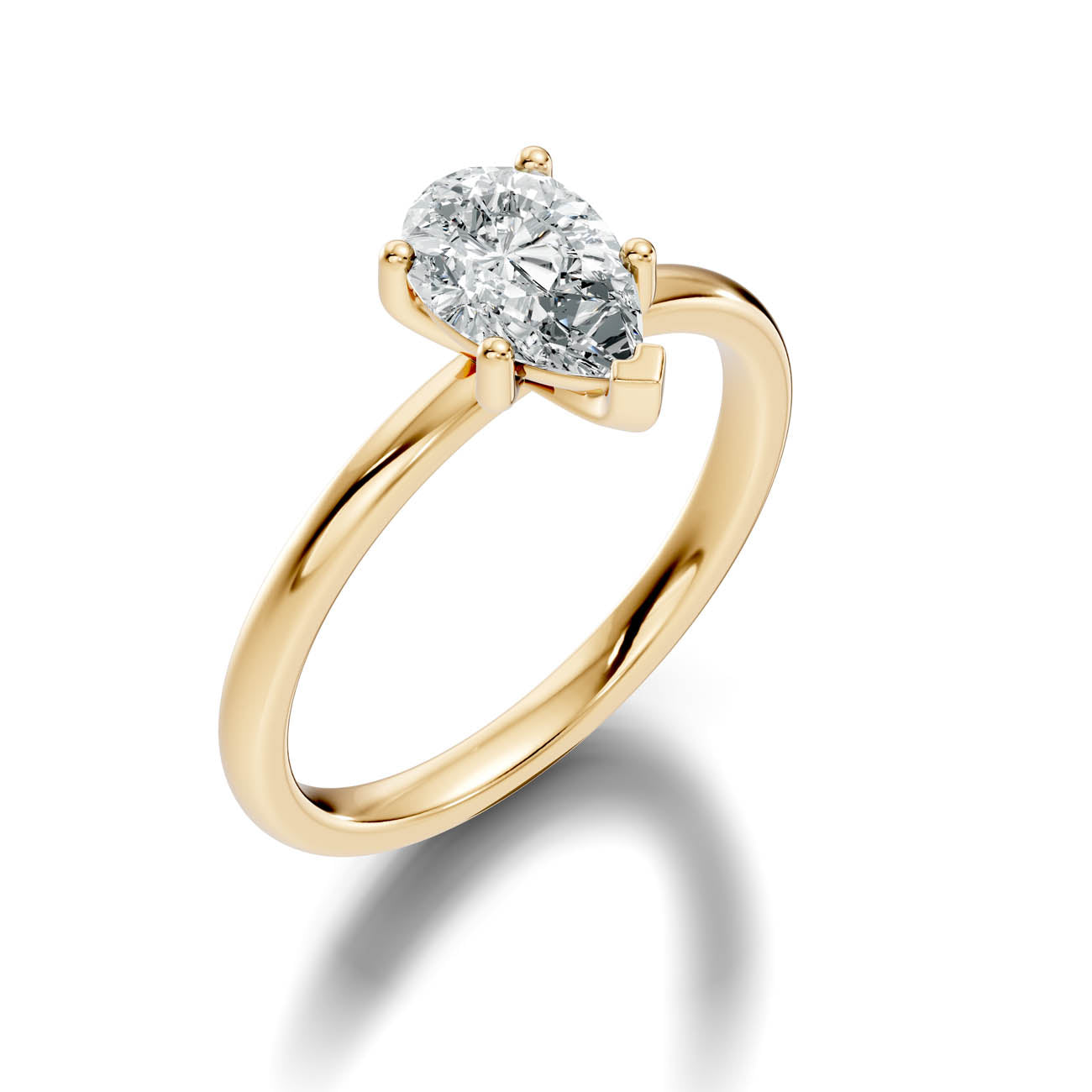 .50-1.50 Ct. Pear-Shaped Diamond Solitaire Ring with Four-Prong Setting (ja16-f copy)