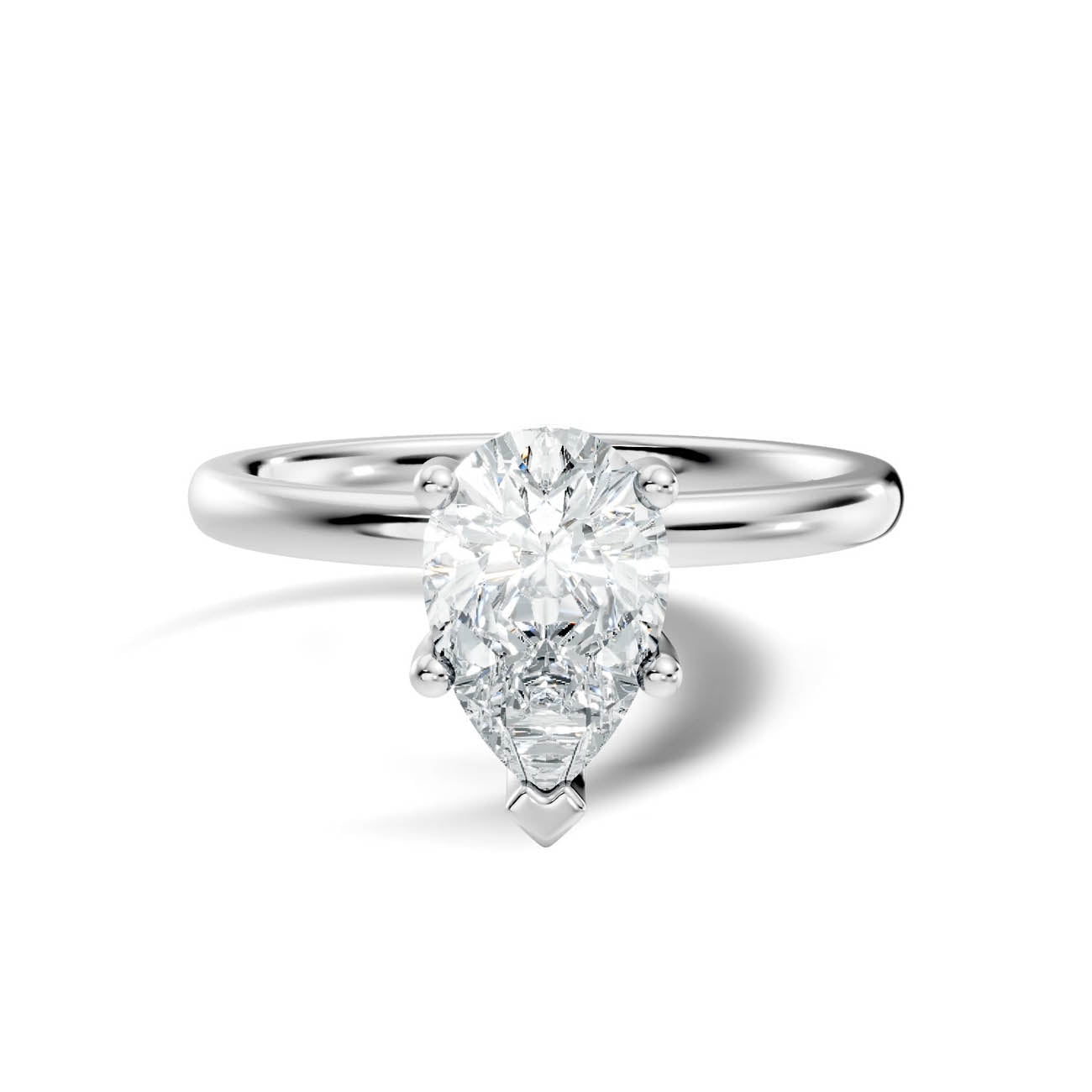 .50-1.50 Ct. Pear-Shaped Diamond Solitaire Ring with Four-Prong Setting (ja16-f copy) 10