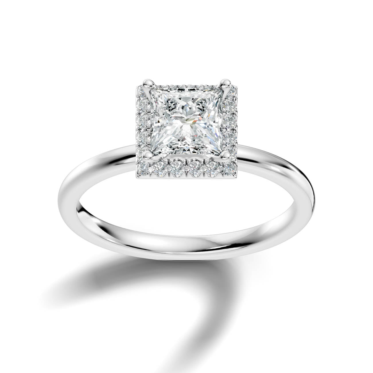 .50-1.50 Ct. Princess-Cut Diamond Halo Engagement Ring (ja17-b copy) 13