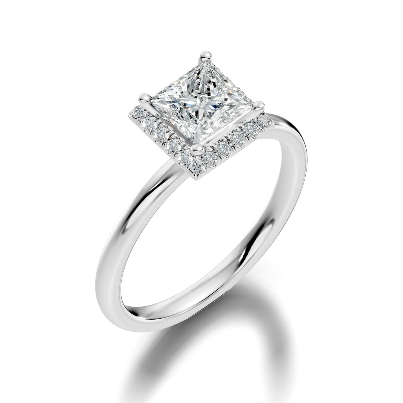 .50-1.50 Ct. Princess-Cut Diamond Halo Engagement Ring (ja17-b copy) 15