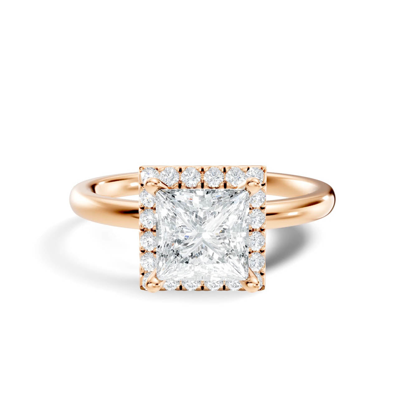 .50-1.50 Ct. Princess-Cut Diamond Halo Engagement Ring (ja17-b copy) 7