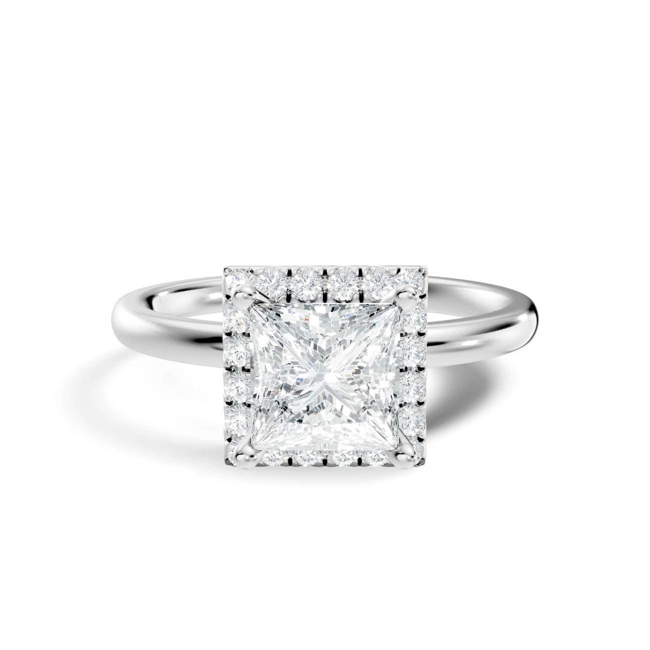 .50-1.50 Ct. Princess-Cut Diamond Halo Engagement Ring (ja17-b copy) 11