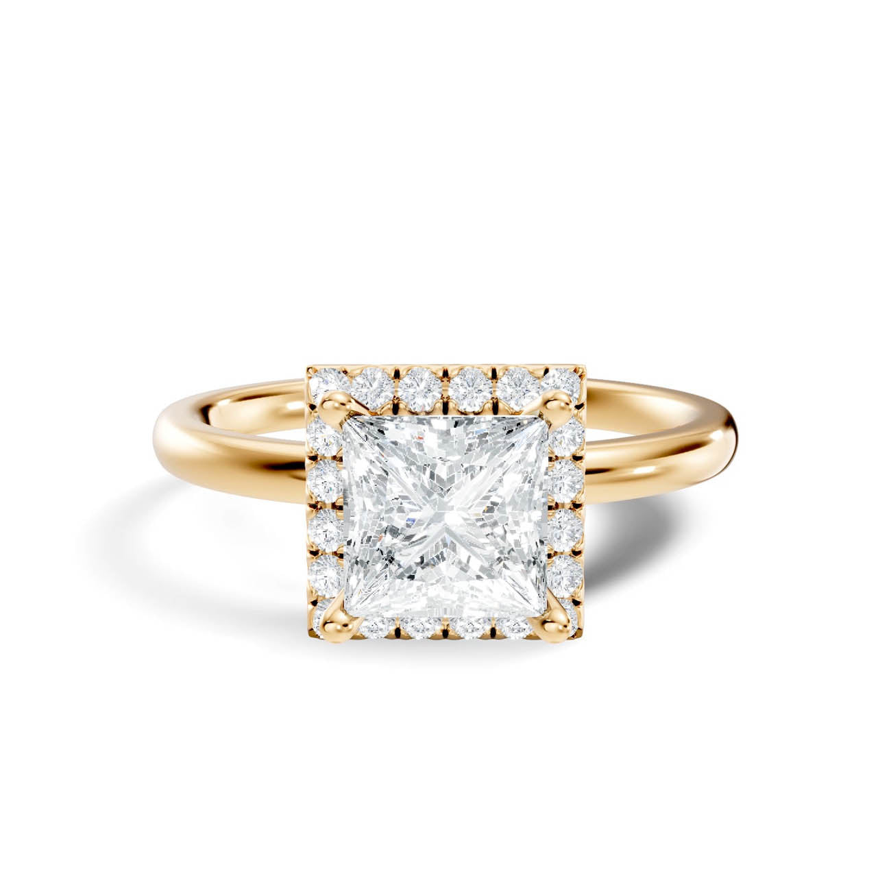 .50-1.50 Ct. Princess-Cut Diamond Halo Engagement Ring (ja17-b copy) 3