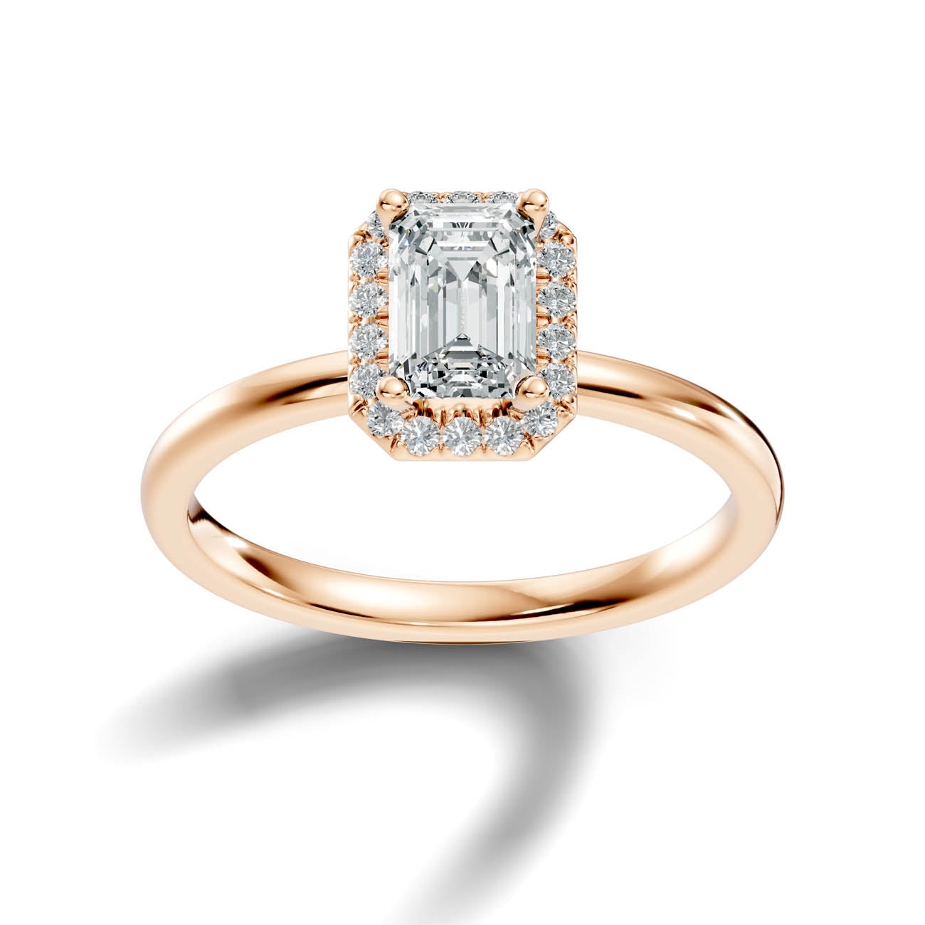 .50-1.25 Ct. Emerald-Cut Diamond Halo Engagement Ring (ja17-c copy) 8