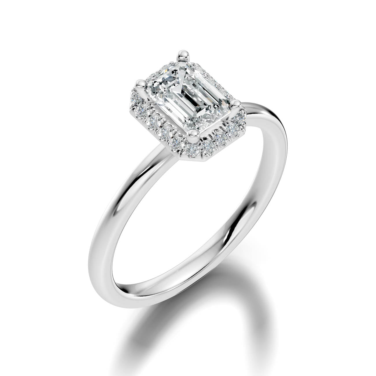 .50-1.25 Ct. Emerald-Cut Diamond Halo Engagement Ring (ja17-c copy) 15
