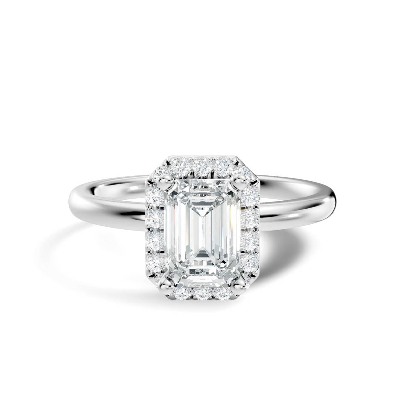 .50-1.25 Ct. Emerald-Cut Diamond Halo Engagement Ring (ja17-c copy) 11