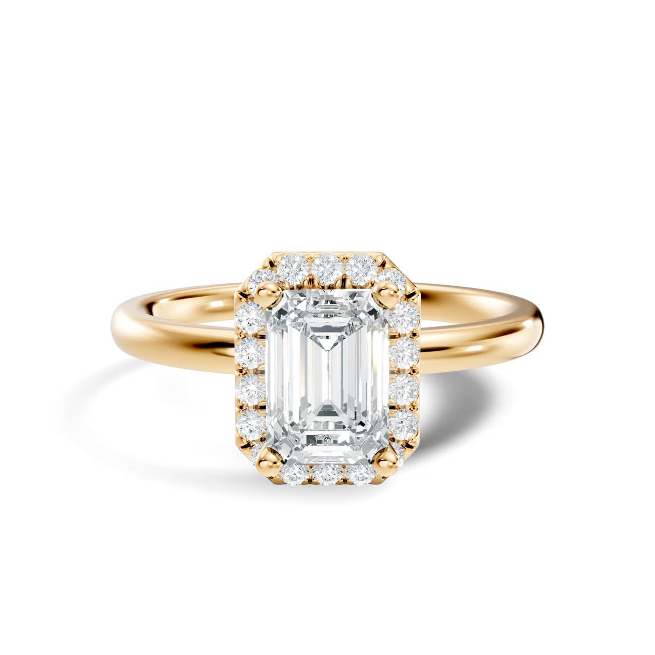 .50-1.25 Ct. Emerald-Cut Diamond Halo Engagement Ring (ja17-c copy) 3