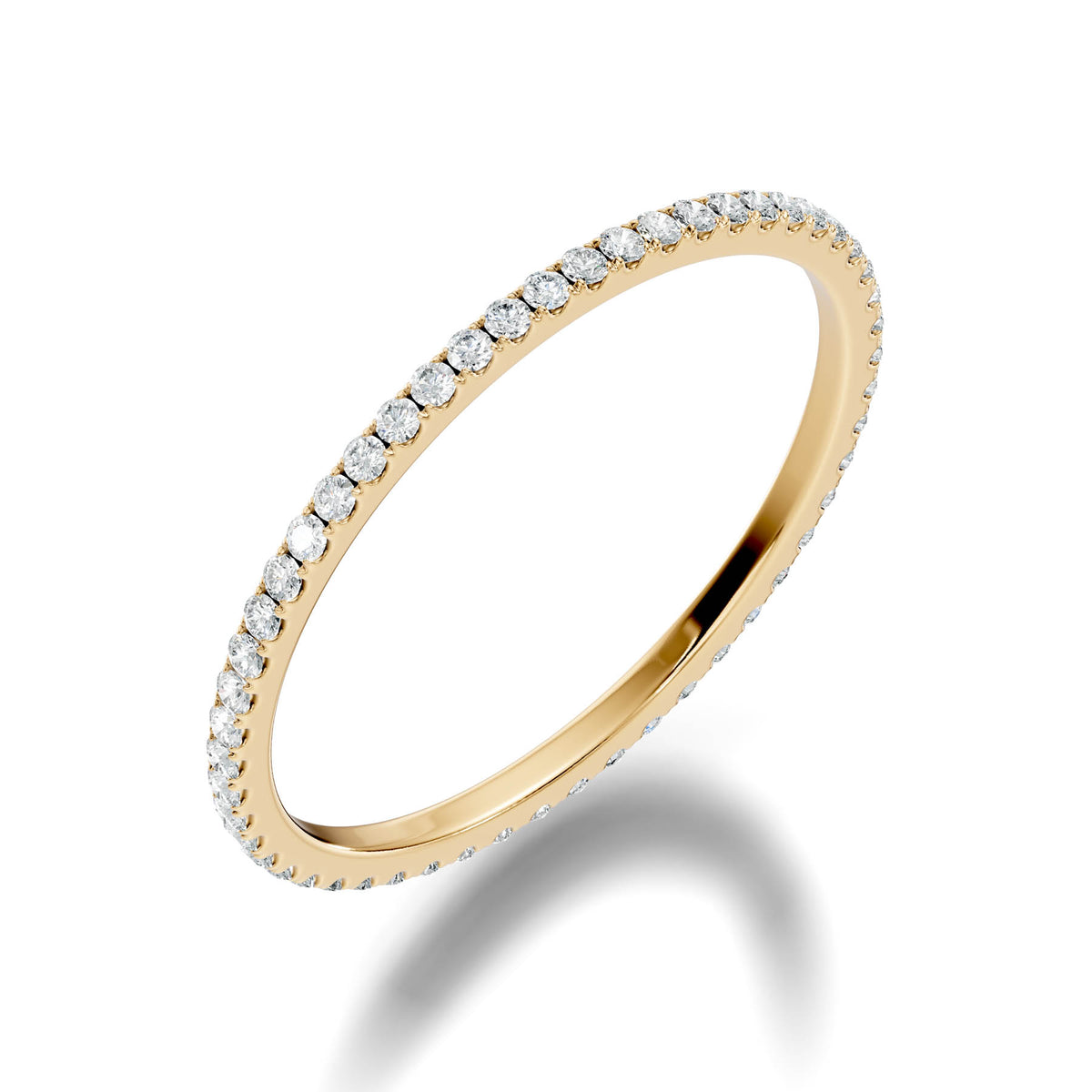 .21 Ct. Round Diamond French Pavé Eternity Ring (FP100) 13